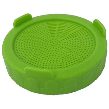 Sprouting lid for wide-mouth jars